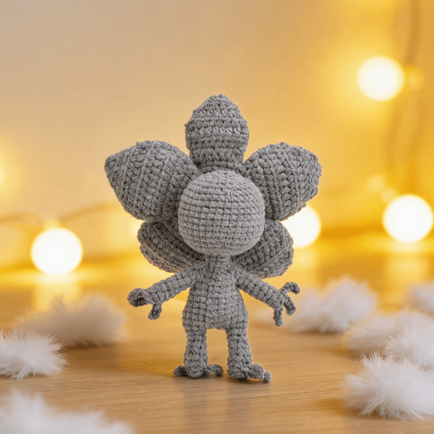 Stranger Things Handmade Crochet Doll Keychain - Essentia