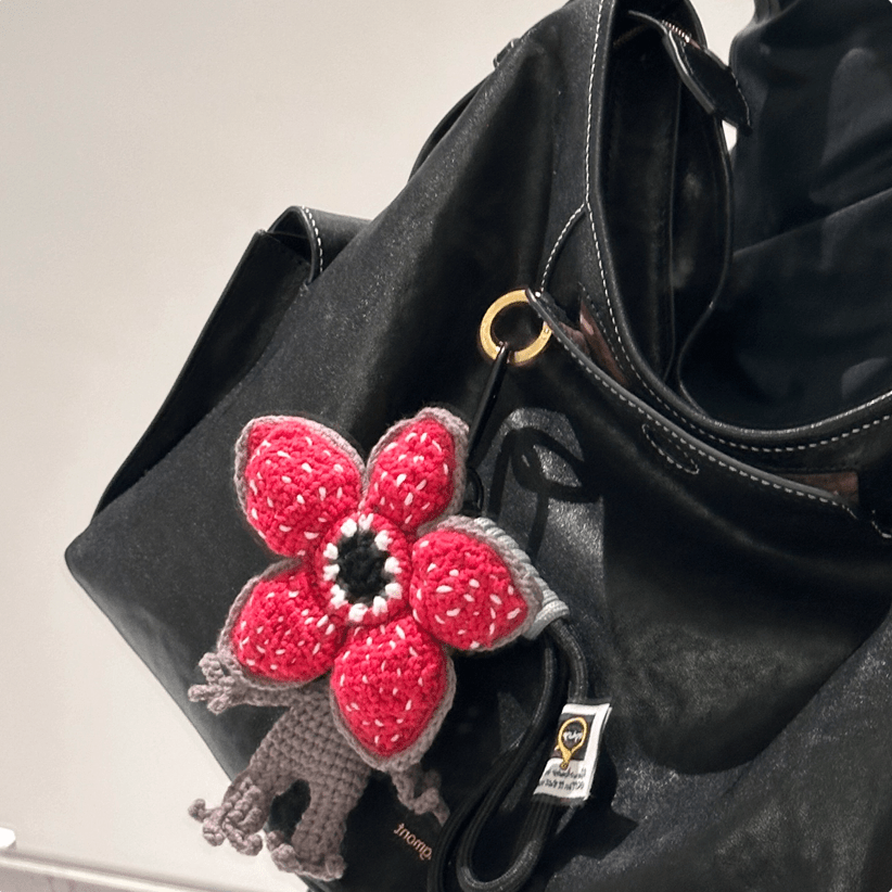 Stranger Things Handmade Crochet Doll Keychain - Essentia