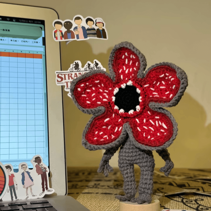 Stranger Things Handmade Crochet Doll Keychain - Essentia