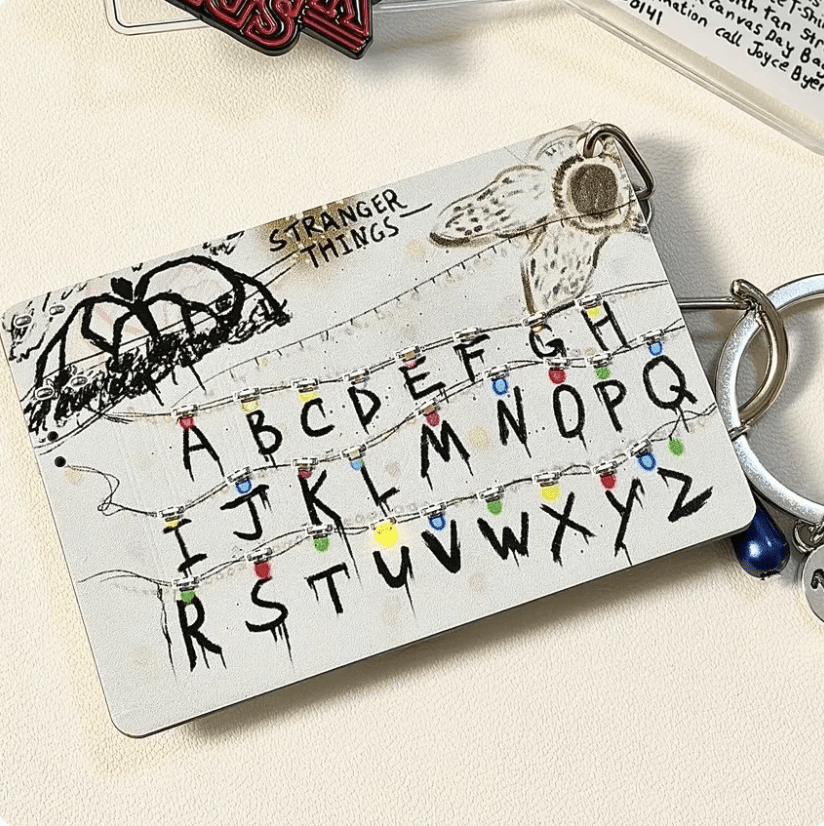 Stranger Things Letter Lamp Keychain - Essentia